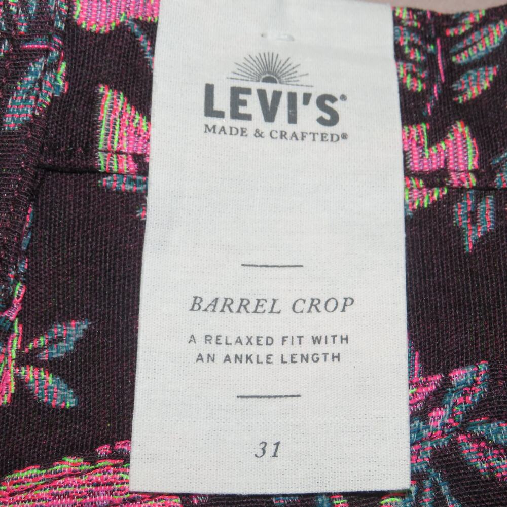 Levi’s Made & Crafted Safari Tapestry Barrel High Rise Pants - Picture 11 of 15
